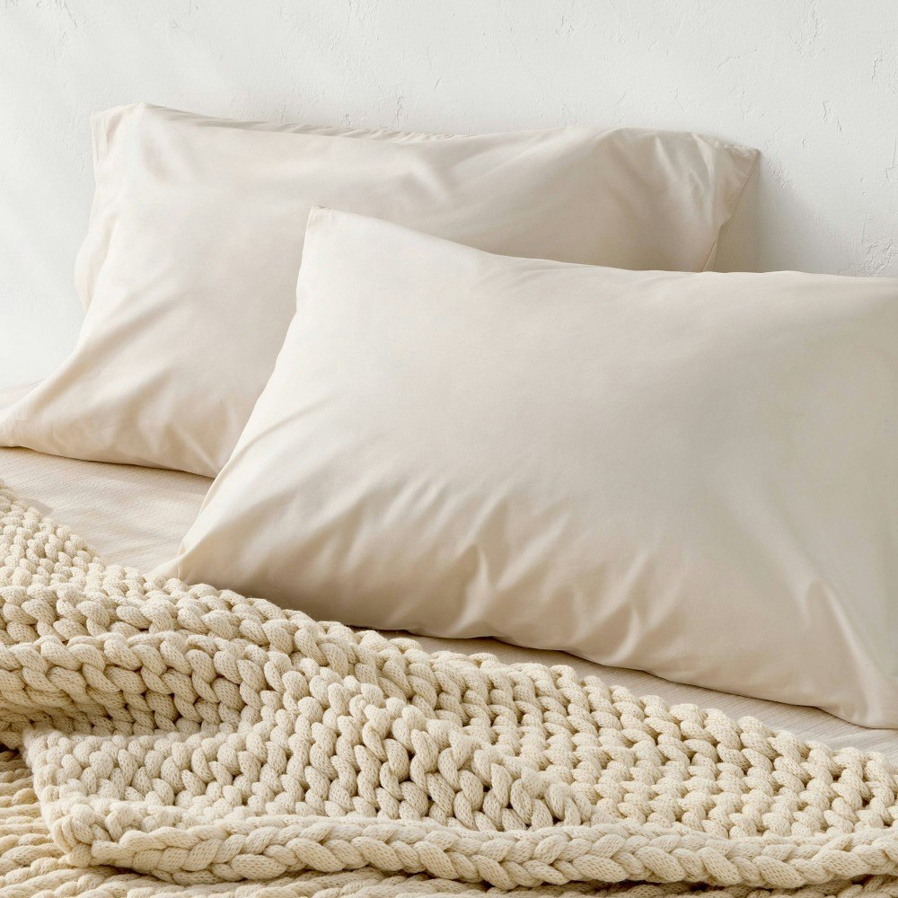 Casaluna 400-Thread Count Percale Pillowcases: $30 Casaluna 400-Thread Count Percale Pillowcases: $30