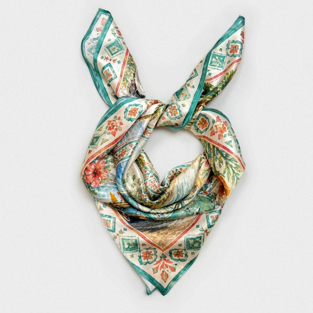 A New Day Women's Pure Silk California Print Scarf: $38 A New Day Women's Pure Silk California Print Scarf: $38