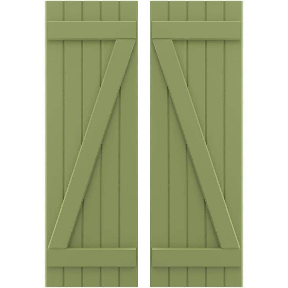 Americraft 17.5\" x 35\" Real Wood Board and Batten Shutters 5-Pack: $351.48 Americraft 17.5\" x 35\" Real Wood Board and Batten Shutters 5-Pack: $351.48
