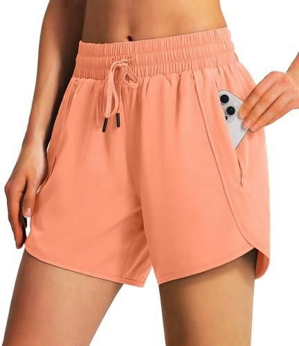 Ksmien Women's Quick Dry Athletic Running Shorts: $19.93 Ksmien Women's Quick Dry Athletic Running Shorts: $19.93