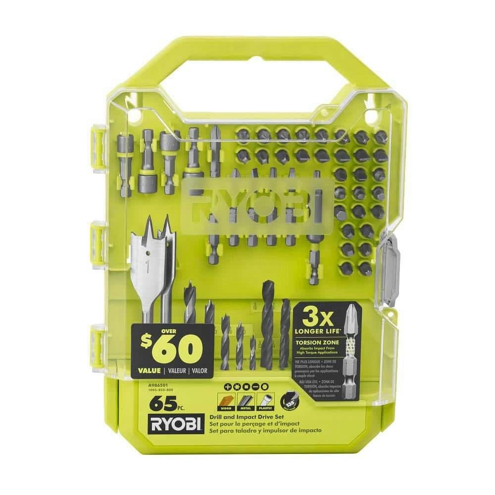 Drill and Impact Driver Bit Set 65-Piece: $24.97 Drill and Impact Driver Bit Set 65-Piece: $24.97