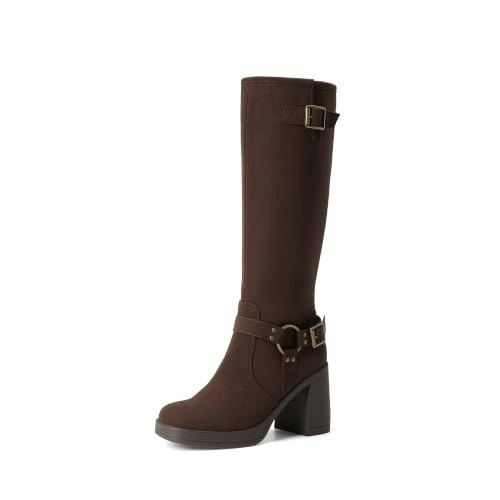 Dream Pairs Women's Platform Chunky Knee High Boots: $47.99 Dream Pairs Women's Platform Chunky Knee High Boots: $47.99