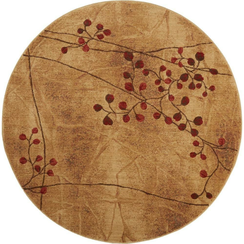 Somerset 8x8-foot Botanical Area Rug: $236 Somerset 8x8-foot Botanical Area Rug: $236