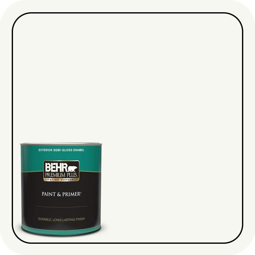 Ultra Pure White Semi-Gloss Enamel Exterior Paint & Primer 1-Quart Can: $25.98 Ultra Pure White Semi-Gloss Enamel Exterior Paint & Primer 1-Quart Can: $25.98