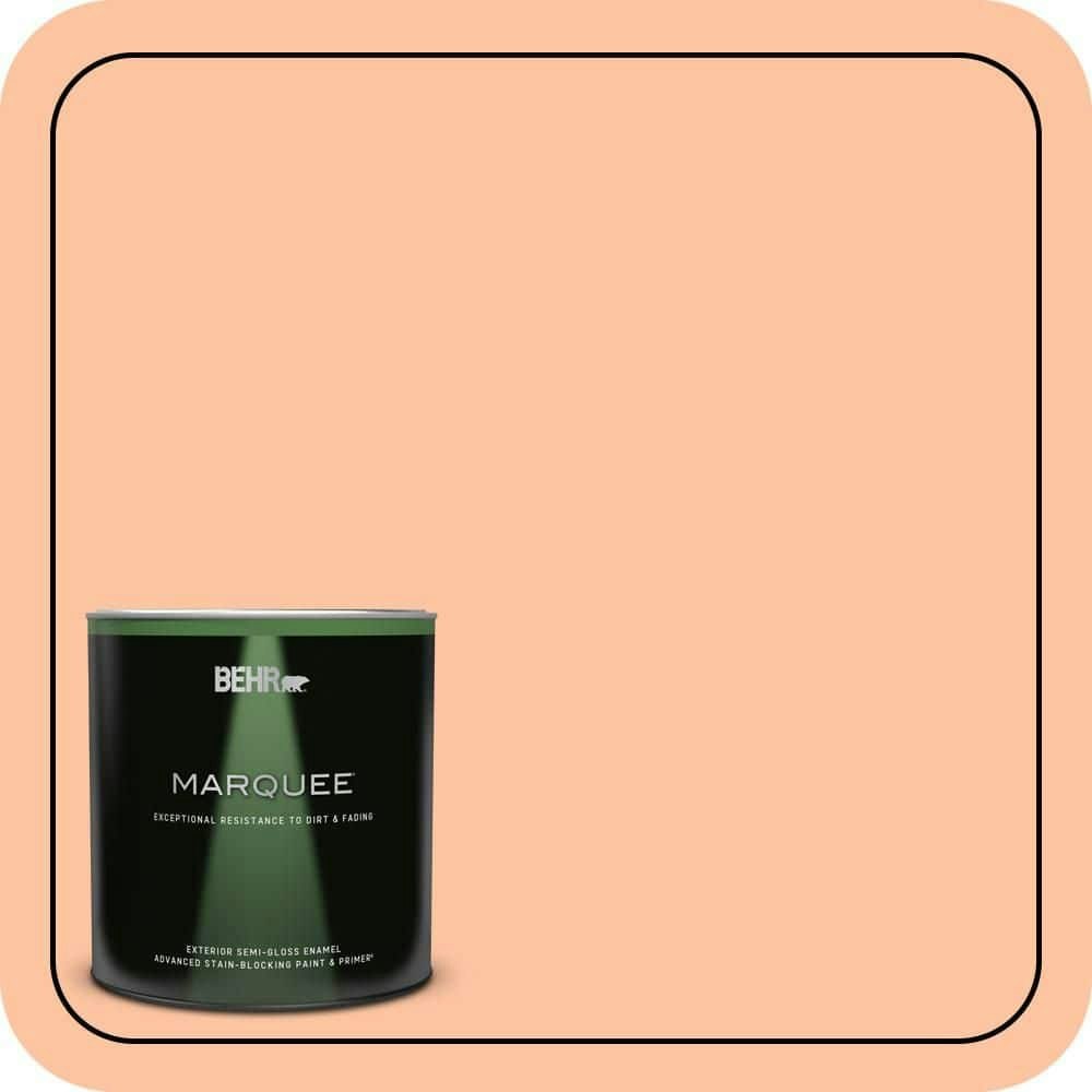 Behr Premium Plus Tomorrows Coral Semi-Gloss Exterior Paint & Primer 1-Quart: $35.98 Behr Premium Plus Tomorrows Coral Semi-Gloss Exterior Paint & Primer 1-Quart: $35.98