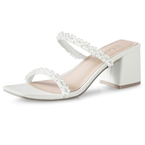 Leevar Women's 2.25-Inch Square Open Toe Block Heel Sandals: $36.99 Leevar Women's 2.25-Inch Square Open Toe Block Heel Sandals: $36.99