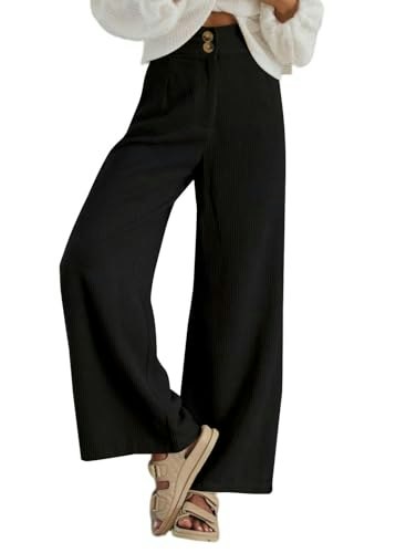 Sidefeel Women's High Waisted Wide Leg Corduroy Pants: $33.99 Sidefeel Women's High Waisted Wide Leg Corduroy Pants: $33.99