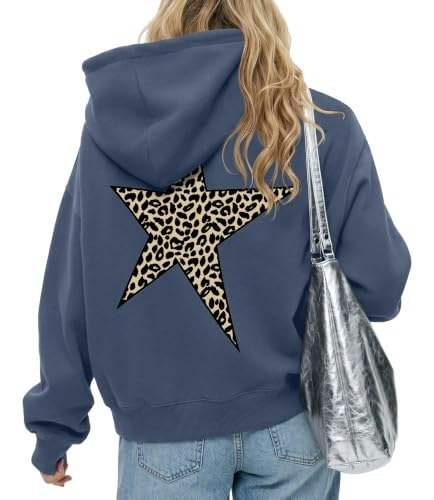Peassa Women's Oversized Cheetah Graphic Hoodie: $23.41 Peassa Women's Oversized Cheetah Graphic Hoodie: $23.41