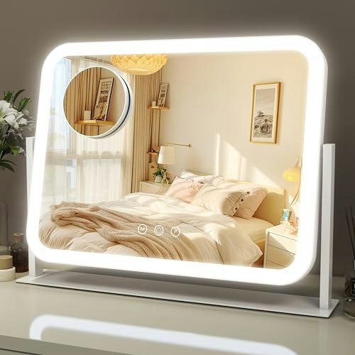 Rolove 17"x13" Lighted Vanity Mirror: $25.49 Rolove 17"x13" Lighted Vanity Mirror: $25.49