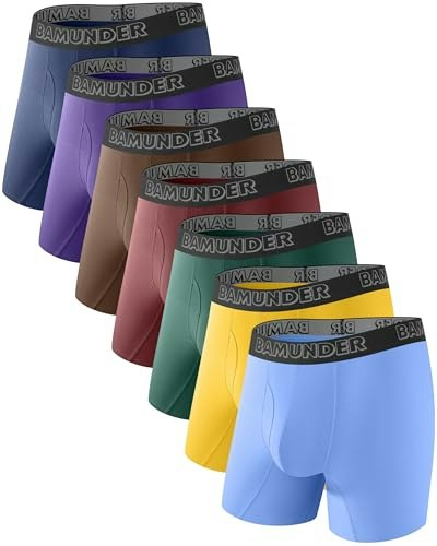 Bamunder Men's Bamboo Viscose Boxer Briefs 7-Pack: $36.45 Bamunder Men's Bamboo Viscose Boxer Briefs 7-Pack: $36.45