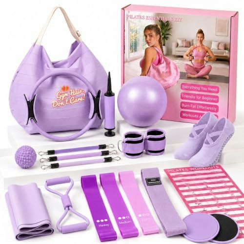 Pilates Home Workout Equipment Kit 21-Piece Set: $29.99 Pilates Home Workout Equipment Kit 21-Piece Set: $29.99