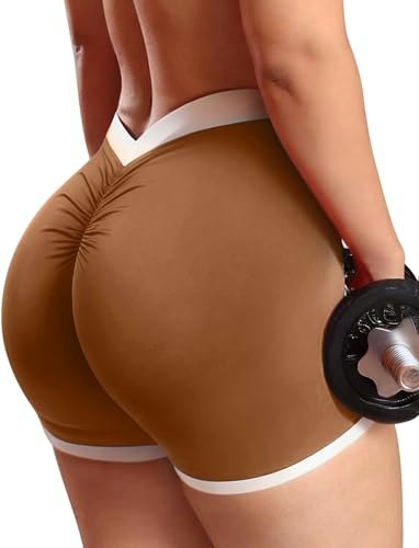 Seasum Women's High-Waist Scrunch Butt Yoga Shorts: $21.24 Seasum Women's High-Waist Scrunch Butt Yoga Shorts: $21.24