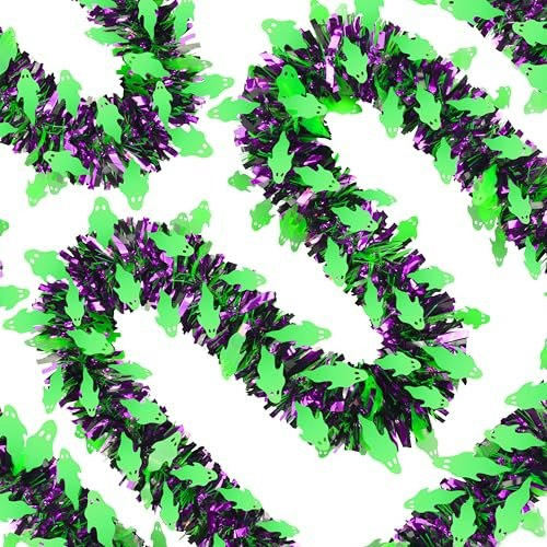 66-Foot Halloween Tinsel Garland: $11.89