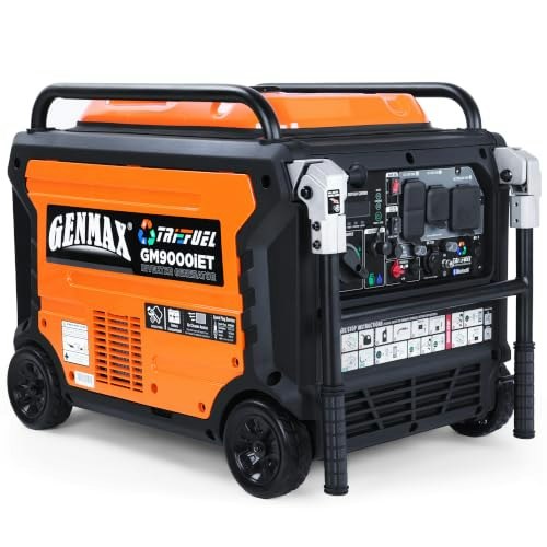 Genmax GM9000iET 9,000W Tri-Fuel Portable Inverter Generator: $1,444.99 Genmax GM9000iET 9,000W Tri-Fuel Portable Inverter Generator: $1,444.99