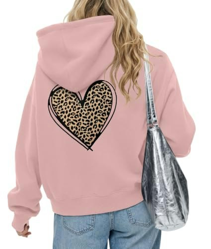 Peassa Women's Oversized Cheetah Graphic Hoodie: $21.24 Peassa Women's Oversized Cheetah Graphic Hoodie: $21.24