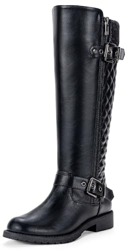 Jeossy Women's Knit Cuff Knee High Riding Boots: $49.98