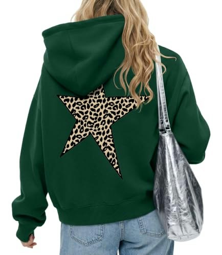 Peassa Women's Oversized Cheetah Graphic Hoodie: $24.64 Peassa Women's Oversized Cheetah Graphic Hoodie: $24.64