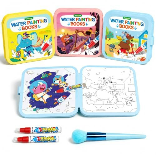 Timetome Water Coloring Book 3-Pack: $27.99