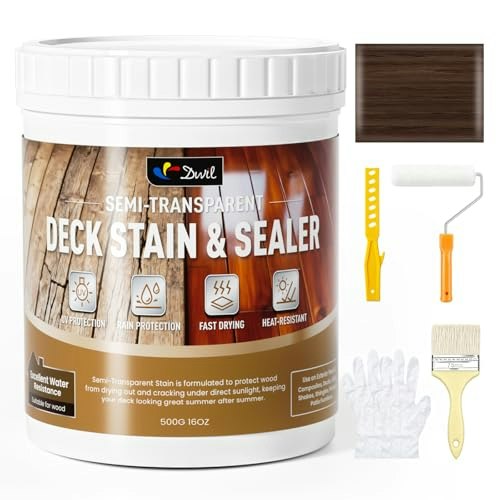 Dwil 16oz Semi-Transparent Outdoor Wood Stain and Sealer: $16.99