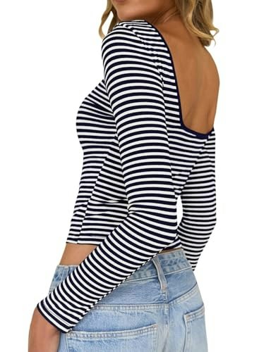 Falechay Women's Long Sleeve Crop Shirt: $16.99