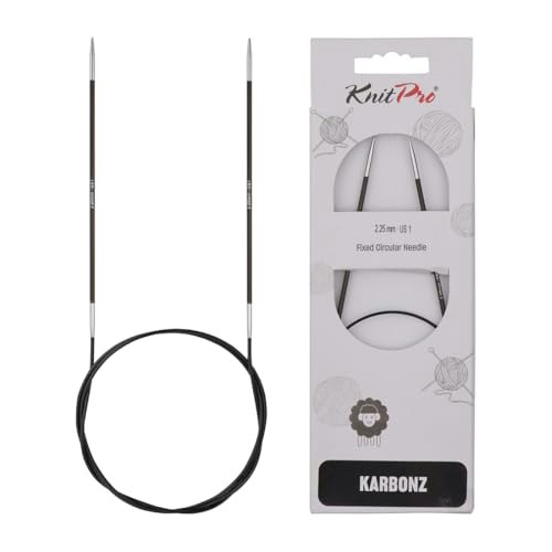 KnitPro Karbonz 40-Inch Fixed Circular Needle US Size 1: $25.76 KnitPro Karbonz 40-Inch Fixed Circular Needle US Size 1: $25.76