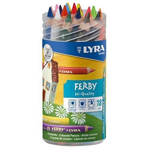 Lyra Ferby Wooden Chunky Colored Pencils 18-Pack: $38.20 Lyra Ferby Wooden Chunky Colored Pencils 18-Pack: $38.20