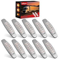 Nilight 6.3" Amber Rectangle Side Marker Lights 10-Pack for $15 + free shipping w/ Prime