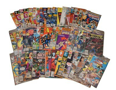 Lot of 41 Assorted Collectible Vintage Marvel Comic Books: $396