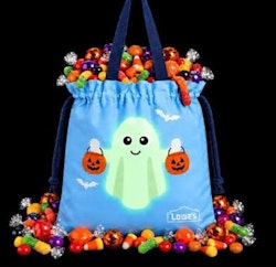 Lowe's Glow in the Dark Trick or Treat Tote Bag: Free for first 150 customers