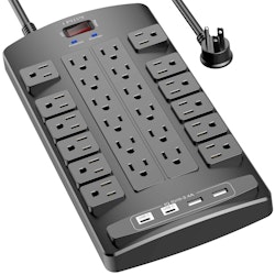 24-Outlet Surge Protector Power Strip w/ USB for $22 + free shipping w/ Prime