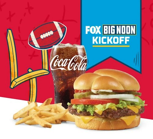 Wendy's Dave's Single: 50% off w/ purchase
