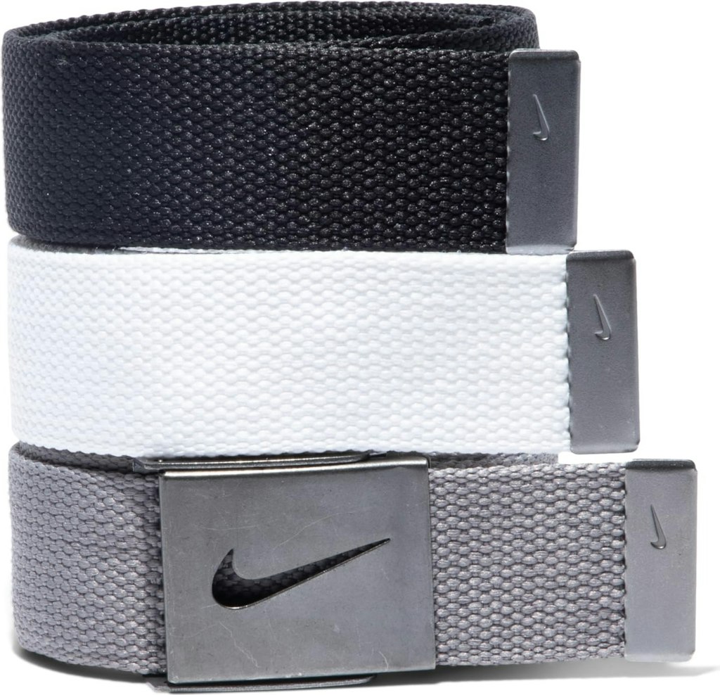 Nike Men's Web Belt 3-Pack: $17