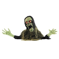 Haunted Hill Farm 21" Touch-Activated Zombie Groundbreaker Halloween Animatronic for $48 + free shipping