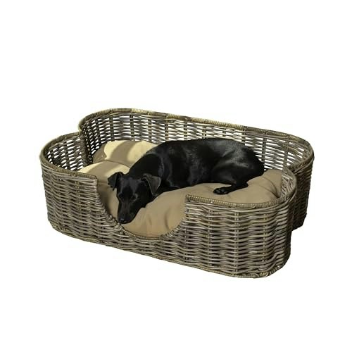 Tropical 31" x 20" Handwoven Rattan Dog Bed: $83.71 Tropical 31" x 20" Handwoven Rattan Dog Bed: $83.71
