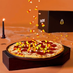 Tombstone Candy Corn Pizza Kit for $1 + free overnight shipping