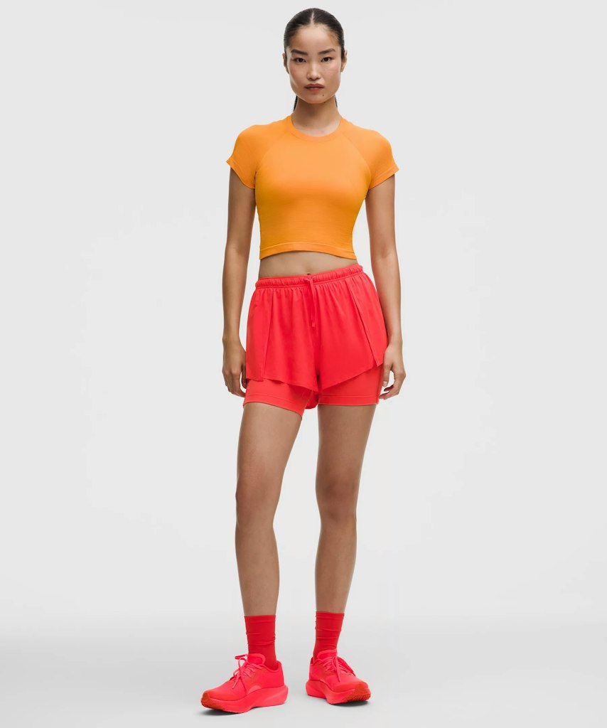 lululemon Women's Lightweight 2-in-1 Running High-Rise Short: $29