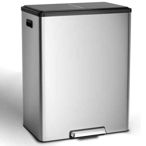 Towallmark 16-Gallon Dual Compartment Trash and Recycle Bin: $129.99 Towallmark 16-Gallon Dual Compartment Trash and Recycle Bin: $129.99