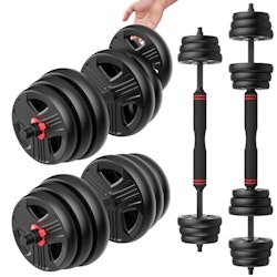 40-lb 3-in-1 Adjustable Dumbbell and Barbell Set for $49 + free shipping