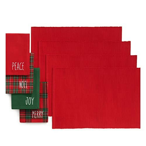 Threadmade Holiday Christmas Placemat and Napkin Set 8-Pack: $29.69 Threadmade Holiday Christmas Placemat and Napkin Set 8-Pack: $29.69
