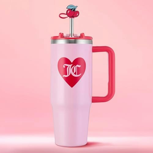 Juicy Couture Jetsetter 30oz Tumbler with Handle and Straw Topper: $24.79 Juicy Couture Jetsetter 30oz Tumbler with Handle and Straw Topper: $24.79