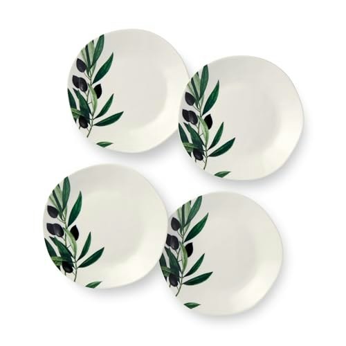 Certified International Olivia 6-Inch Stoneware Canapé Plate 4-Pack: $25.05