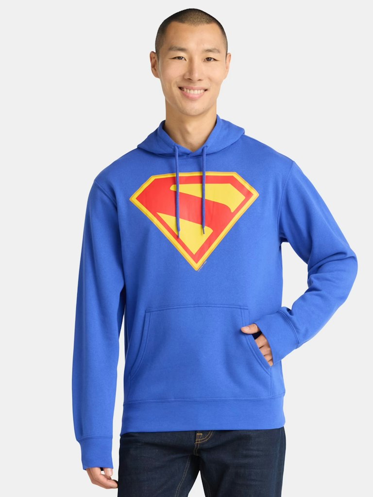 Superman Men's Shield Graphic Hoodie: $11