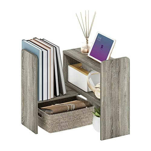 Furinno Classic Expandable Desk Organizer and Hutch: $22.96