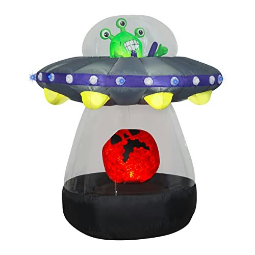 National Tree Company 6-Foot Animated Alien Spacecraft Halloween Inflatable: $282.14 National Tree Company 6-Foot Animated Alien Spacecraft Halloween Inflatable: $282.14