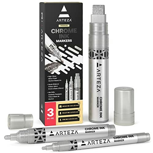Arteza Mirror Chrome Marker 3-Pack: $19.99 Arteza Mirror Chrome Marker 3-Pack: $19.99