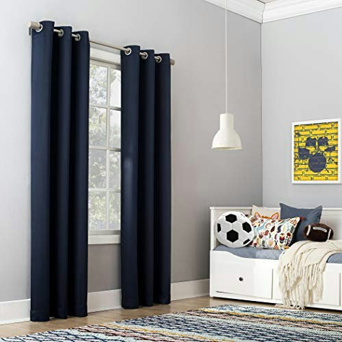 Sun Zero Riley Kids 40" x 95" Blackout Grommet Curtain Panel: $11.29 Sun Zero Riley Kids 40" x 95" Blackout Grommet Curtain Panel: $11.29