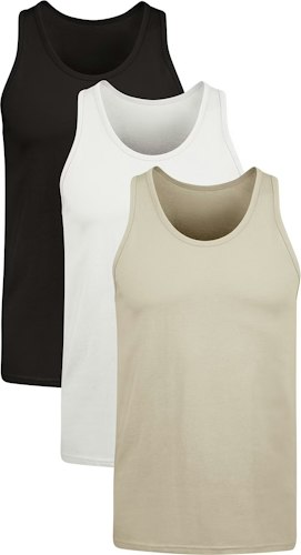 Hanes Originals Men's Stretch Cotton Dyed Tank 3-Pack for $7 + free shipping w/ $35