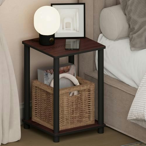 Furinno 2-Tier Open Shelf Night Stand: $22.42