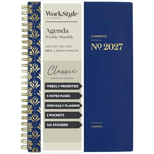 Mead Cambridge 2027 Workstyle Weekly & Monthly 8.5" x 11" Planner: $14.49 Mead Cambridge 2027 Workstyle Weekly & Monthly 8.5" x 11" Planner: $14.49