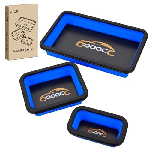 Gooacc 3-Piece Collapsible Magnetic Parts Tray Set: $25.18 Gooacc 3-Piece Collapsible Magnetic Parts Tray Set: $25.18